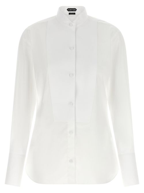 Cotton Tuxedo Shirt — White