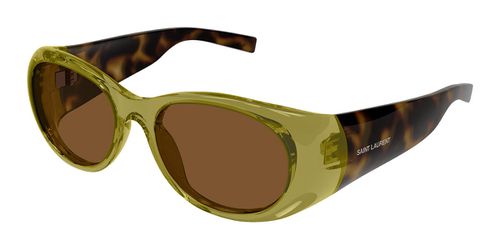 Saint Laurent SL 736 005 Women’s Sunglasses Green Size 52