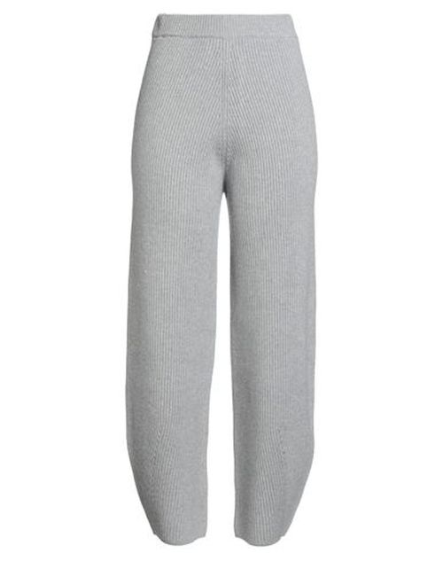 Woman Pants Grey Size 6 Virgin Wool, Silk, Viscose, Cashmere, Polyester