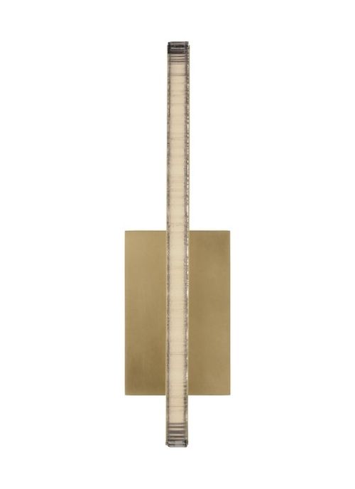 Natural Brass LED Wall Sconce from the Serre Collection
