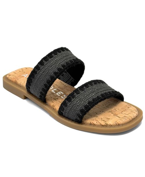Women's Centro Slip-On Flat Sandals - Black
