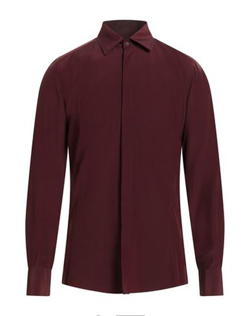 Man Shirt Burgundy Size 15 ½ Silk