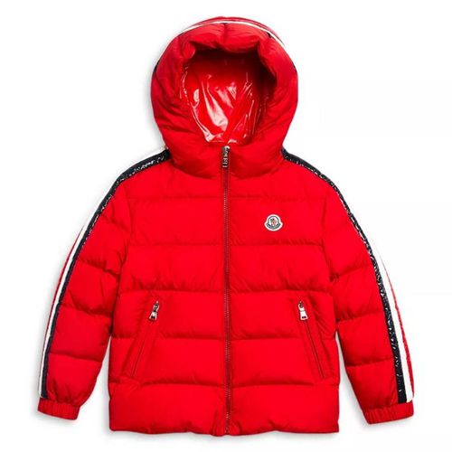 Boys Red Chrale Giubbotto Down Puffer Jacket