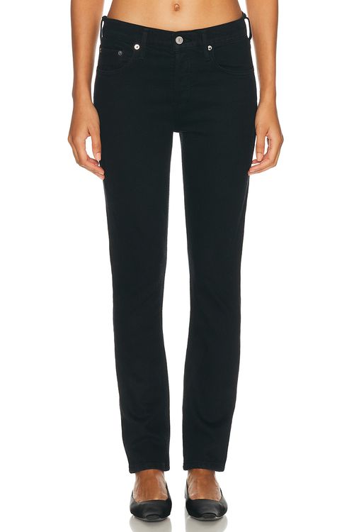 AGOLDE Cocktail Low Rise Ankle Slim Jeans in Immersion - Black. 34 also , 24, 25, 26, 27, 28, 29, 30, 31