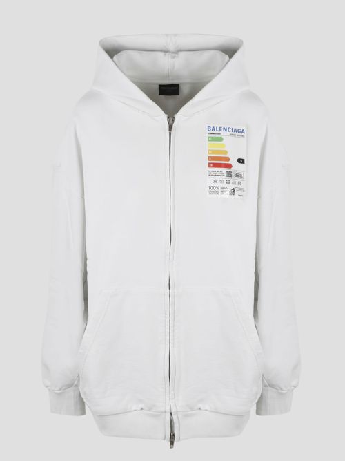 Energy Label Zip Up Hoodie