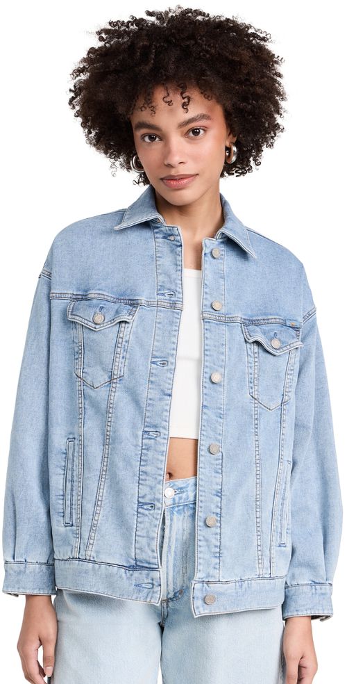 Stretch Terry Trucker Jacket Mid Wash
