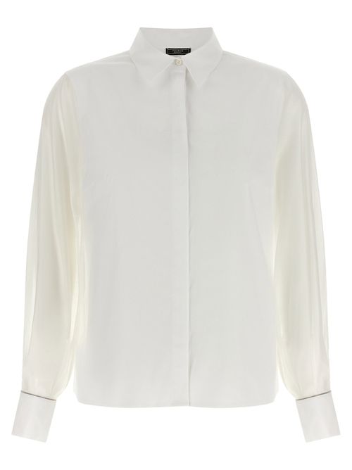 Stretch Cotton Shirt — White