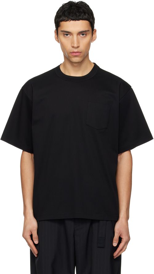 Black Cotton Jersey T-shirt