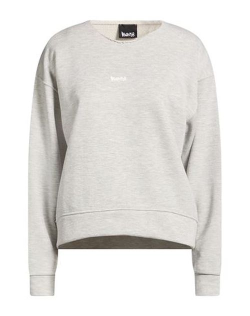 Woman Sweatshirt Grey Size S Cotton, Polyester, Viscose, Lurex