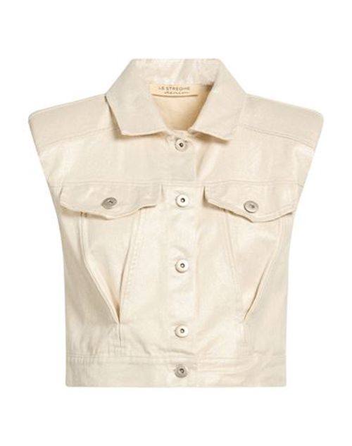 Woman Denim outerwear Ivory Size M Cotton