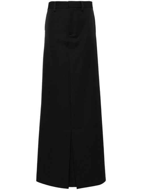 Wool suit pant skirt - Black