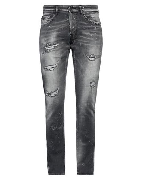 Man Jeans Black Size 31 Cotton, Elastane