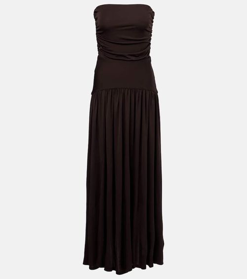 Mariana shirred jersey maxi dress