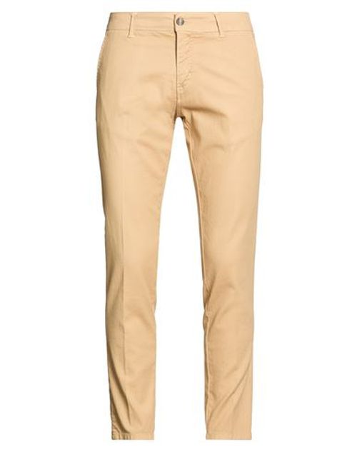 Man Pants Camel Size 40 Cotton, Elastane