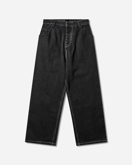 Women s Studs Baggy Jeans Grey Wash