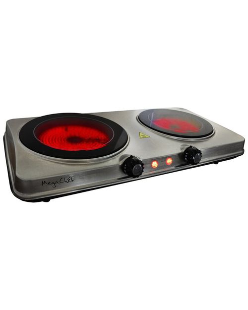 Electric Dual Size Infrared Burner Cooktop Buffet Range