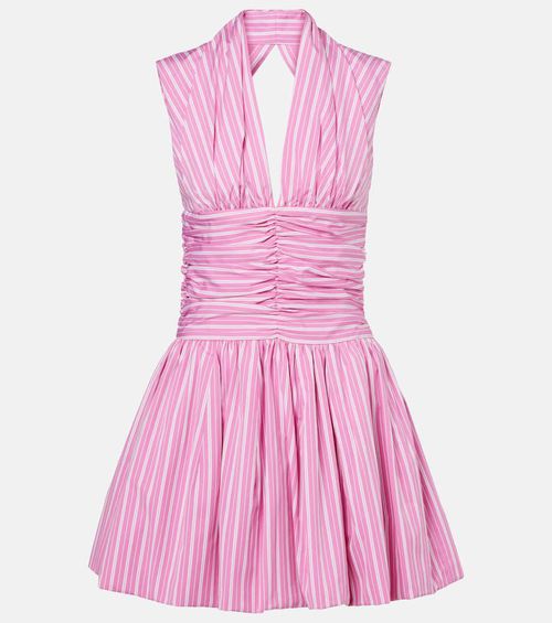 Bloomer striped cotton minidress