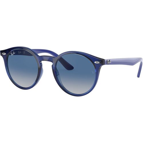Ray - Ban Kid Ray - Ban RJ9064S 70624L Sunglasses Injected Blue Grey Pantos Normal Shaded