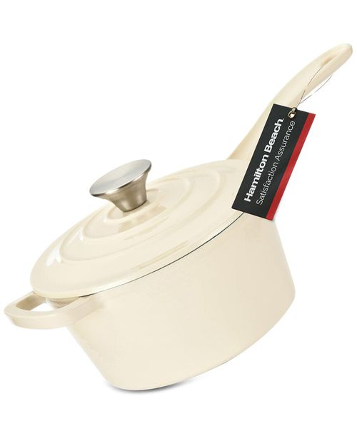 Sauce Pan Cast Iron 2qt Enamel Coating
