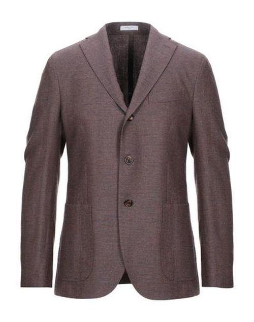 Man Blazer Brick Size 40 Wool, Linen, Cashmere