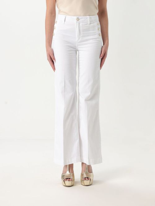 Pants LIU JO Woman color White
