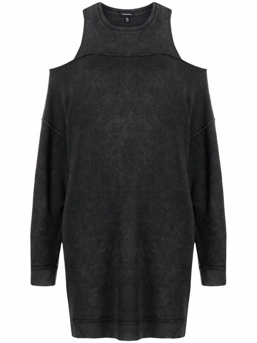 Cold-shoulder dress - Black