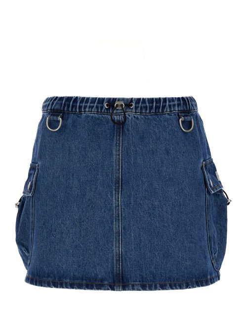 Denim Cargo Skirt