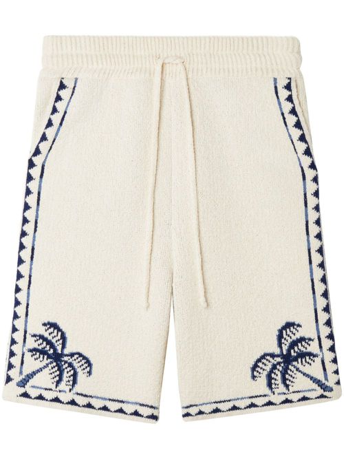 Foulard Bermuda shorts - Neutrals