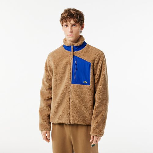 Men's Zipped Colorblock Fleece Jacket