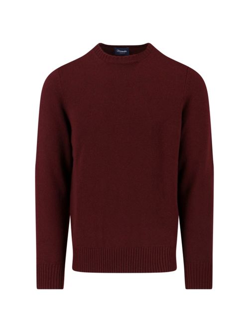 Men's Bright Red-Style 100% Cashmere Sweater