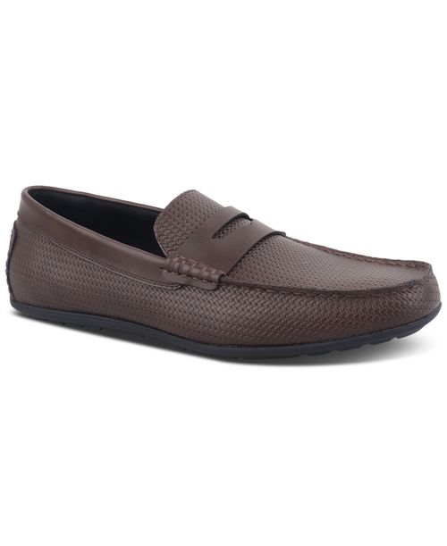 Men's Masonn Slip-On Penny Driving Loafers, Exclusively at Macy's - Classic Brown