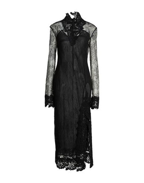 Woman Midi dress Black Size 4 Polyester