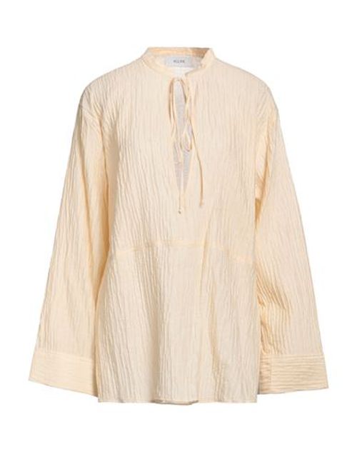 Aglini Woman Top Ivory Size 4 Cotton, Nylon
