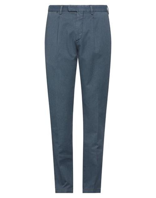 Man Pants Slate blue Size 36 Cotton, Polyester, Elastane