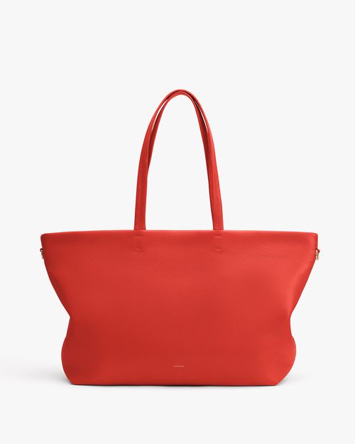 Women's Easy Zipper Tote Bag in Chili