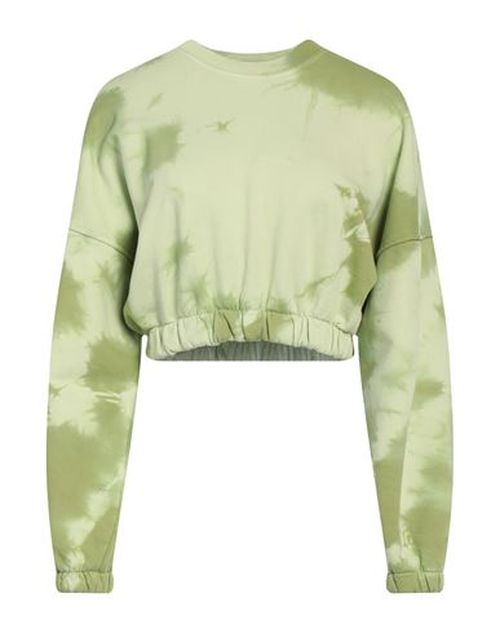 Woman Sweatshirt Light green Size S Cotton