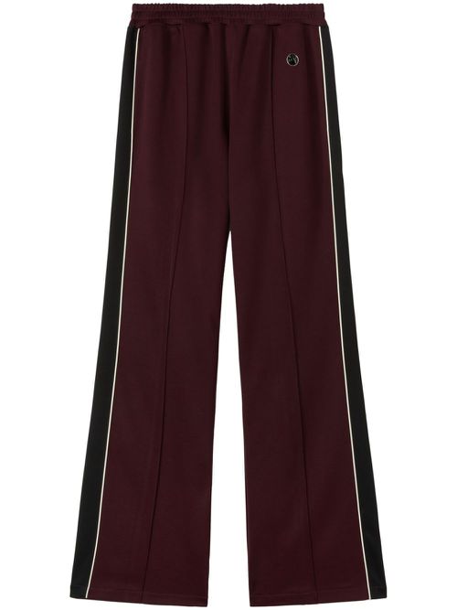 Side-stripe track pants - Red