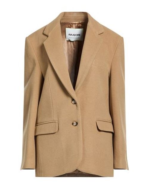 Woman Coat Sand Size 4 Wool, Cashmere