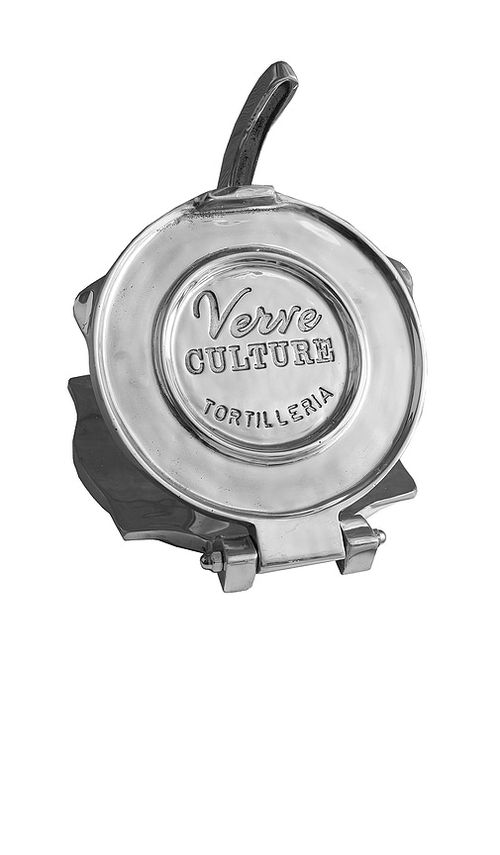 Verve Culture Large Tortilla Press in Metallic Silver
