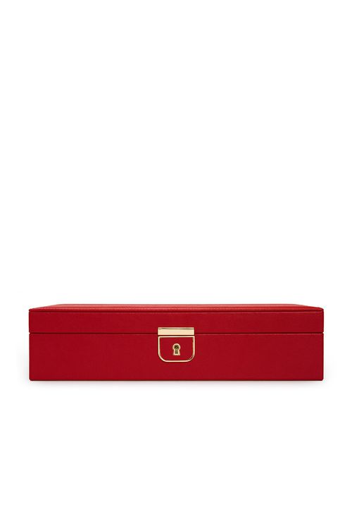 Wolf 1834 Palermo Medium Jewelry Box in Red - Red.  a