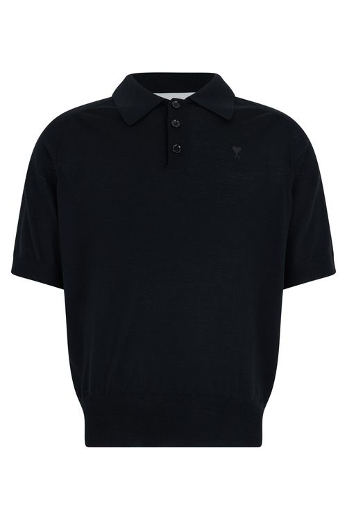 Short-Sleeve Polo Sweater