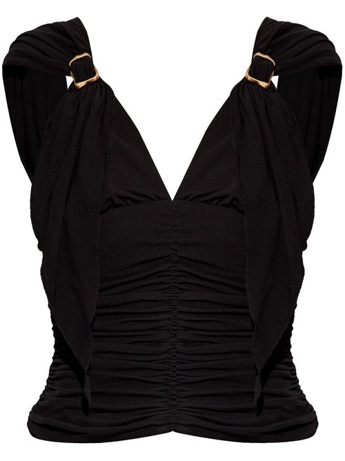 Draped top - Black
