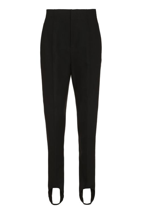 High-Rise Cotton Trousers