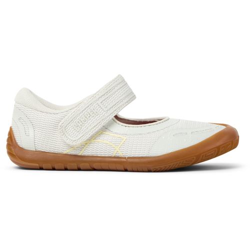 CAMPER Peu Path - Ballerinas for Girls - White, 27, Cotton fabric