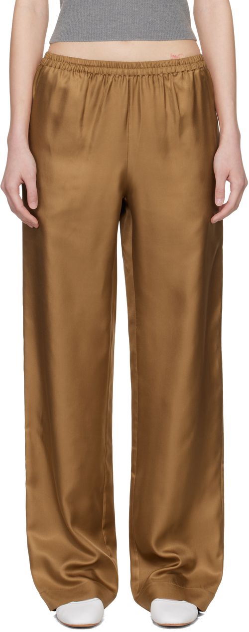Brown Alera LDS Silk Twill Trousers