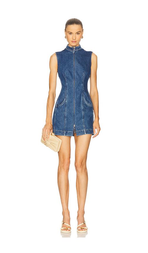 Cult Gaia KLEID BIELLA in Blue. Größe 8. Also in 0, 10, 12, 2