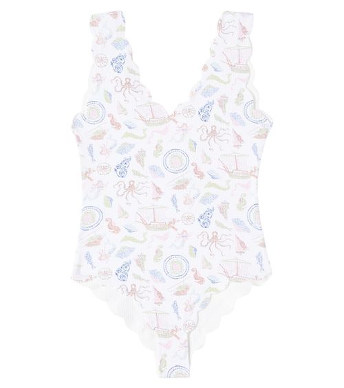 Bumby Charlestone scalloped swimsuit
