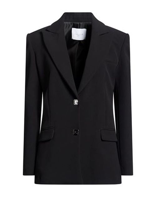 Woman Blazer Black Size 2 Polyester, Elastane