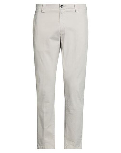 Man Pants Light grey Size 34 Cotton, Elastane