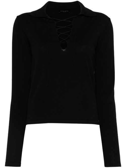 Knitted top - Black